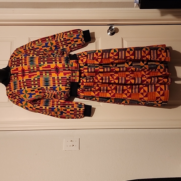 Ankara African Print Midi Skirt - Picture 5 of 5